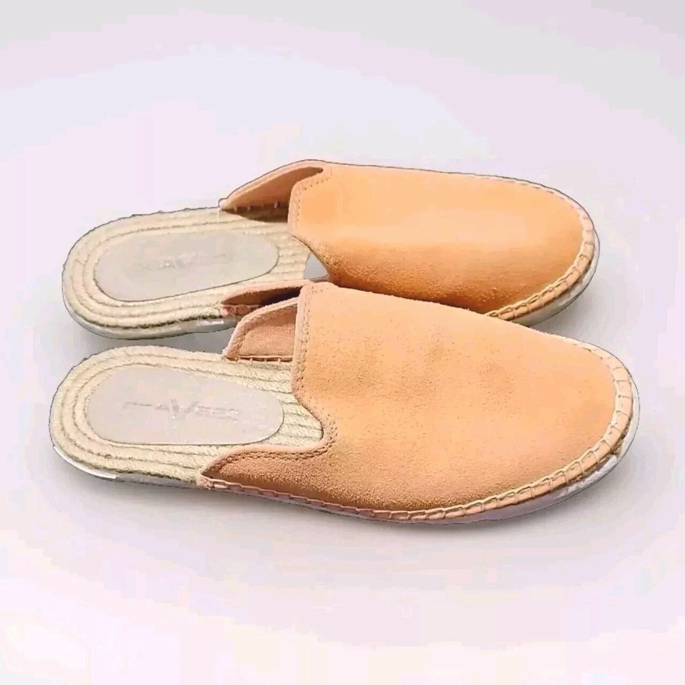 SeaVees Ocean Park Mule Suede Espadrille Flats Women 6 Boho Summer Minimalist24o